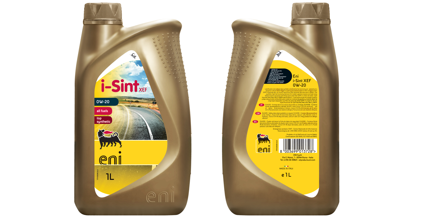 Az i-Sint XEF 0W-20 teljessé teszi az Eni termékkínálatát